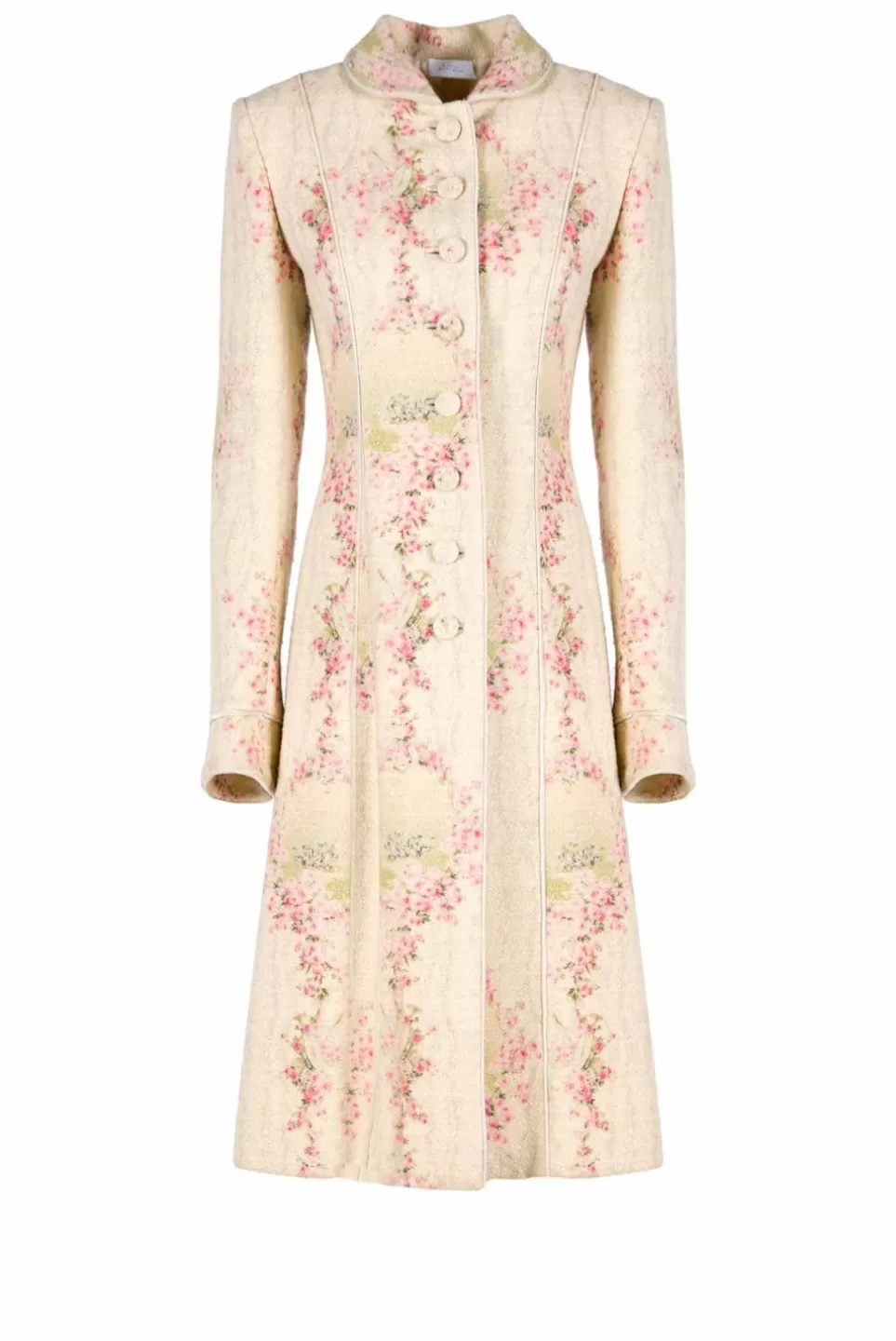 Jackets & Coats | Luisa Beccaria Wool Circle Of Roses Coat With Lurex